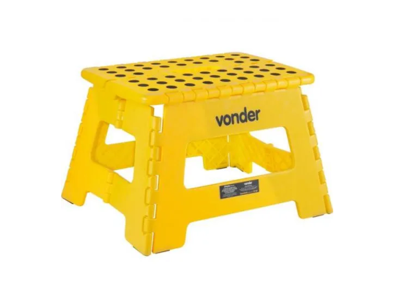 Banqueta plástica dobrável, altura 220 mm, VONDER